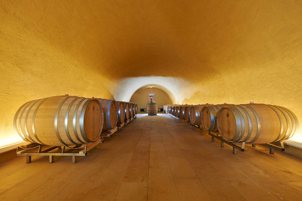 Barrel cellar at the Hofkellerei Liechtenstein in Vaduz, Liechtenstein